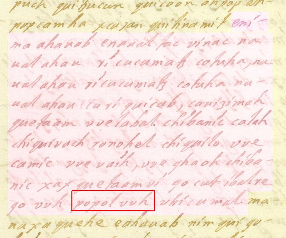 Folio 54r del manuscrito de F. Ximénez