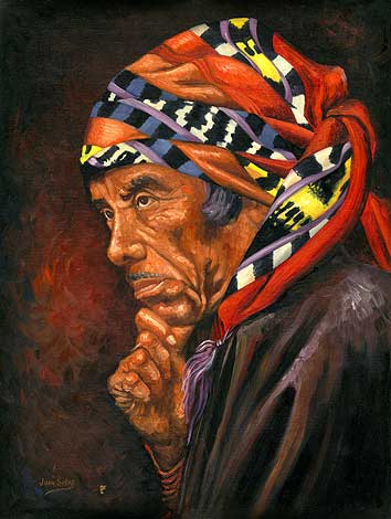 Juan Sisay (Miguel Chavez) 1989, 63.5 cm x 40.6 cm